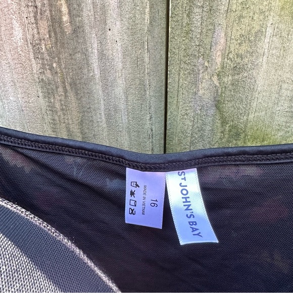 St. John’s Bay Tropical Floral Swim Dress Multicolor Plus‎ Size 16 NWT - Picture 5 of 16